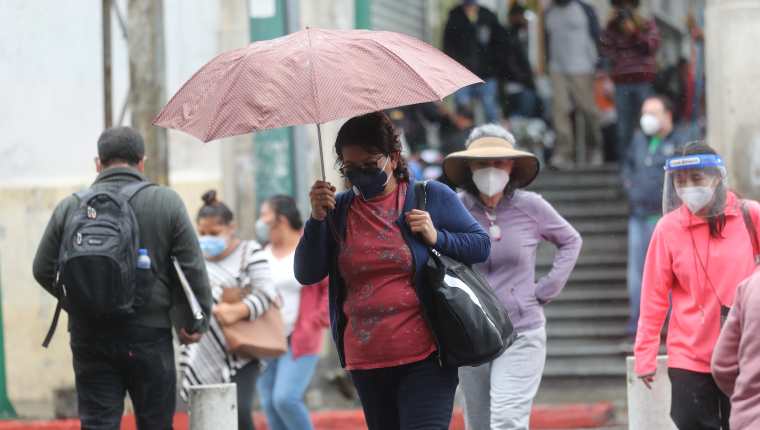 Fotografía de las lluvias en Guatemala