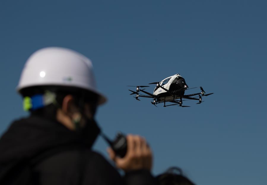 Cómo son los drones que se prueban en Seúl y serían utilizados como taxis