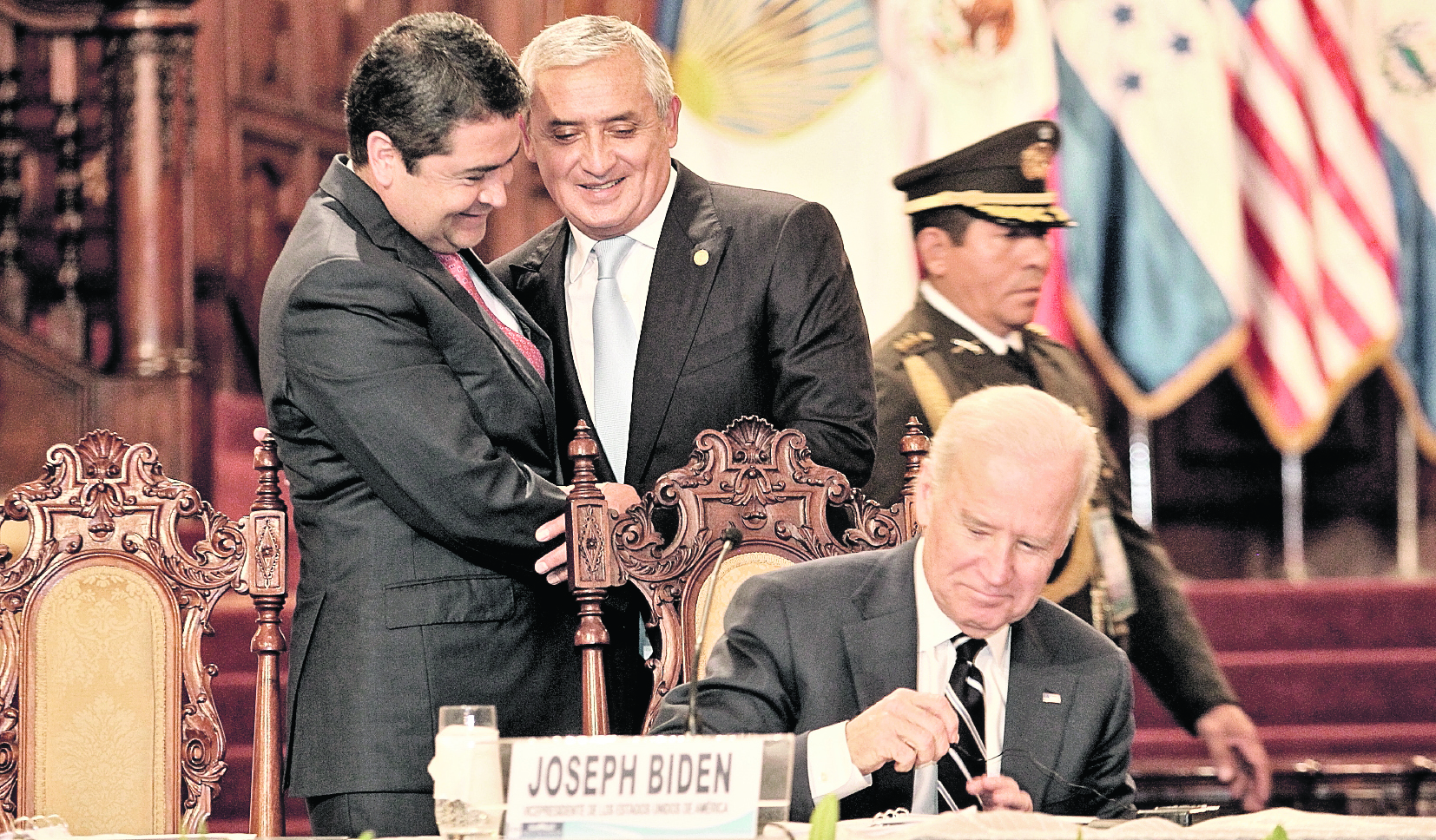 Joe Biden, en 2015 era vicepresidente de los EE.UU e hizo una visita oficial a Guatemala. ( (Foto Prensa Libre:  Esbin Garcia)