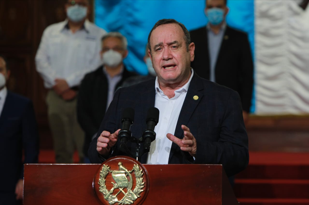 Presidente de Guatemala Alejandro Giammattei. (Foto Prensa Libre: Presidencia)