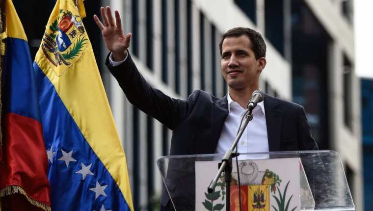 Juan Guaidó, jefe del Parlamento venezolano. (Foto Prensa Libre: AFP)