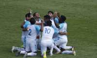 La Selección Nacional de Guatemala se quedó con el triunfo por 2-1 ante Honduras en su último juego amistoso del año. (Foto Prensa Libre)