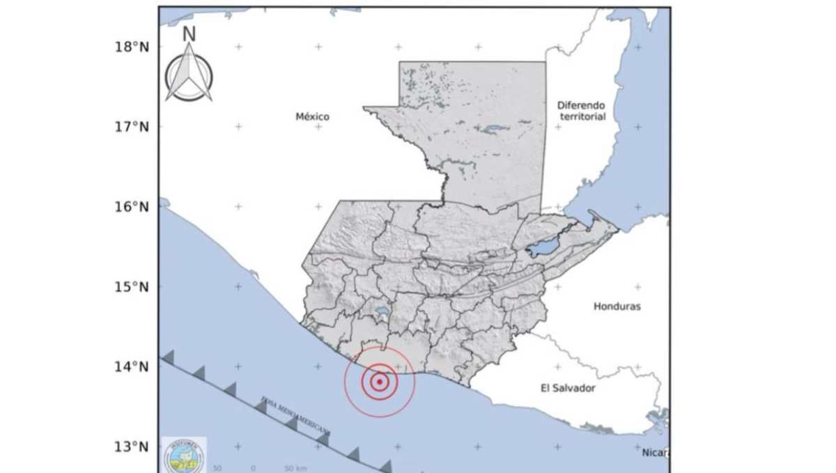Temblor de 5.0 grados sensible en Guatemala durante la noche de este 7 de noviembre