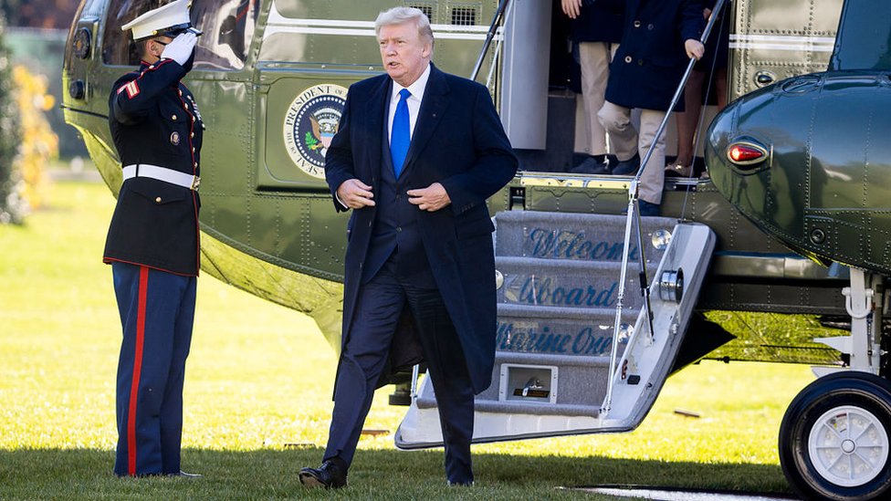 En principio Donald Trump debería abandonar la Casa Blanca el próximo 20 de enero. (Foto Prensa Libre: Getty Images)