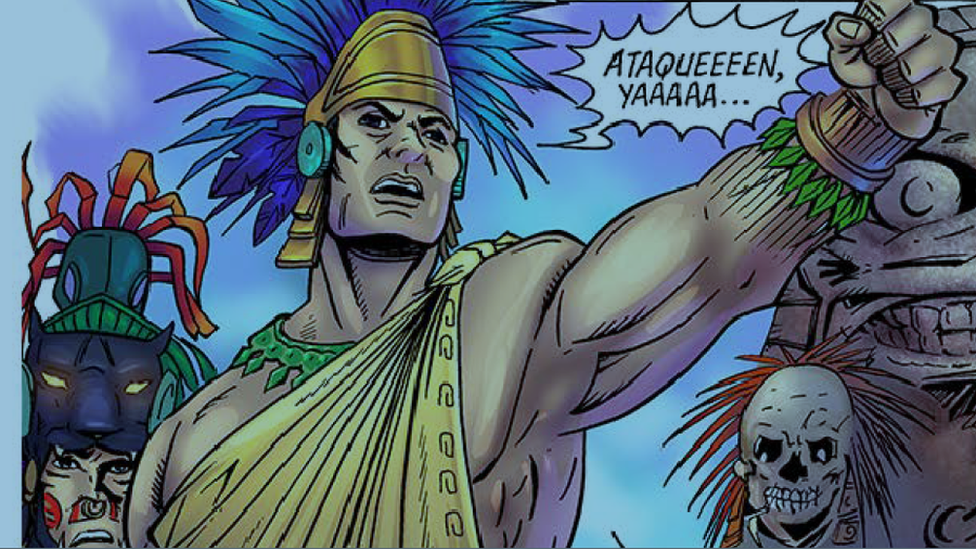 Un cómic recién publicado narra la vida de Cuitláhuac.