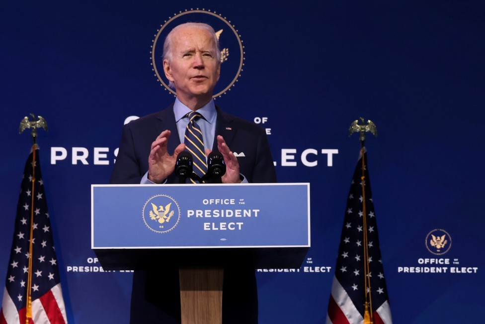 Biden ofreció su discurso el lunes en Wilmington. (Foto Prensa Libre: Reuters)
