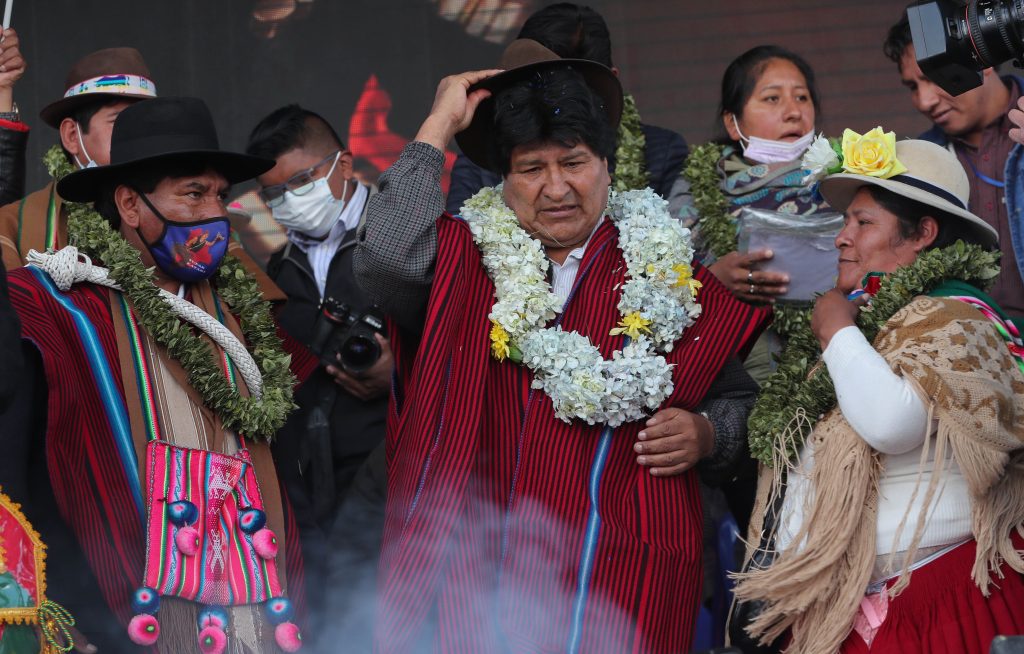 Las divisiones dentro del partido político de Morales se han hecho evidentes. (Foto Prensa Libre: EFE)