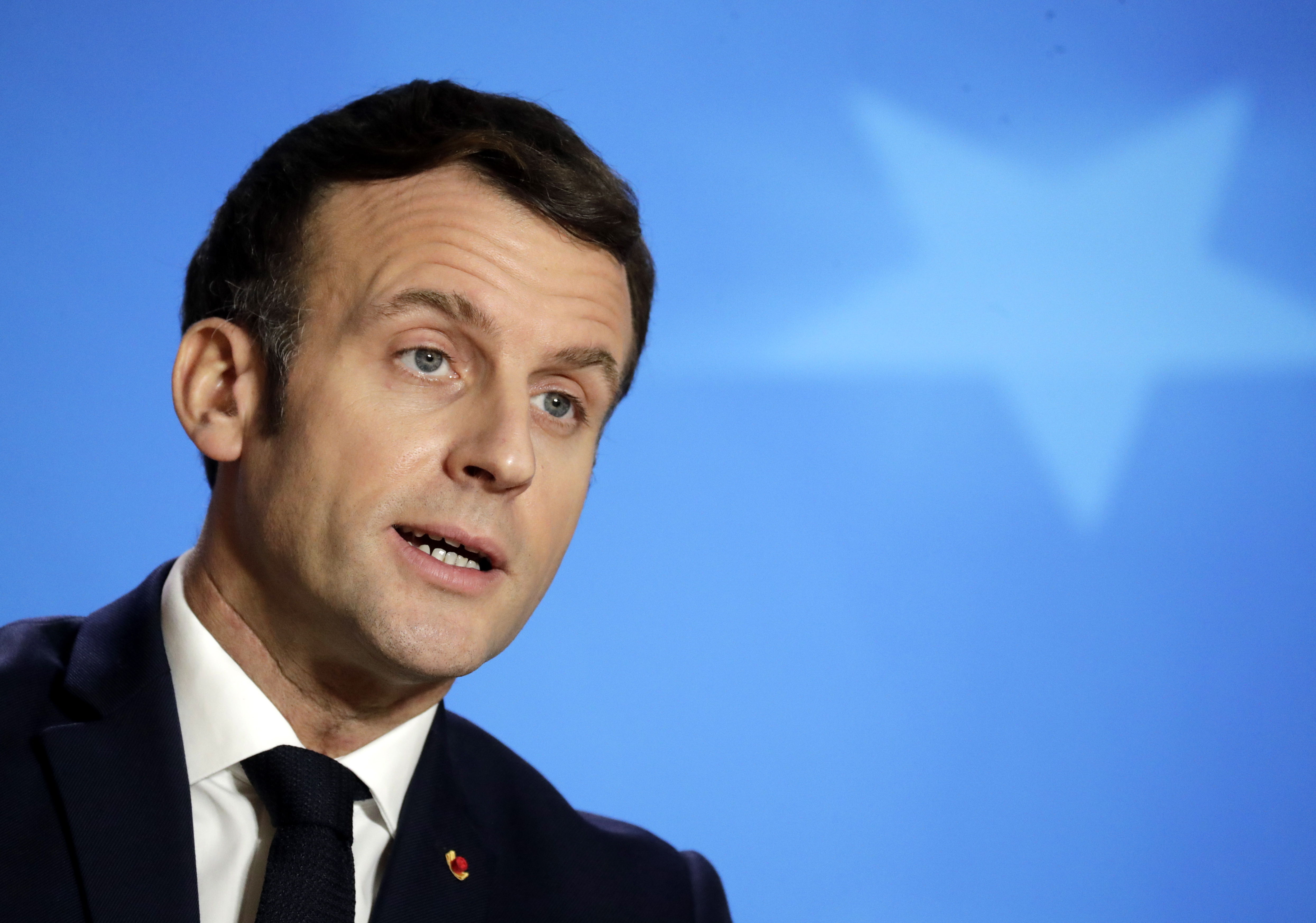 Foto del presidente de Francia, Emmanuel Macron, que dio positivo al coronavirus. (Foto Prensa Libre: EFE)