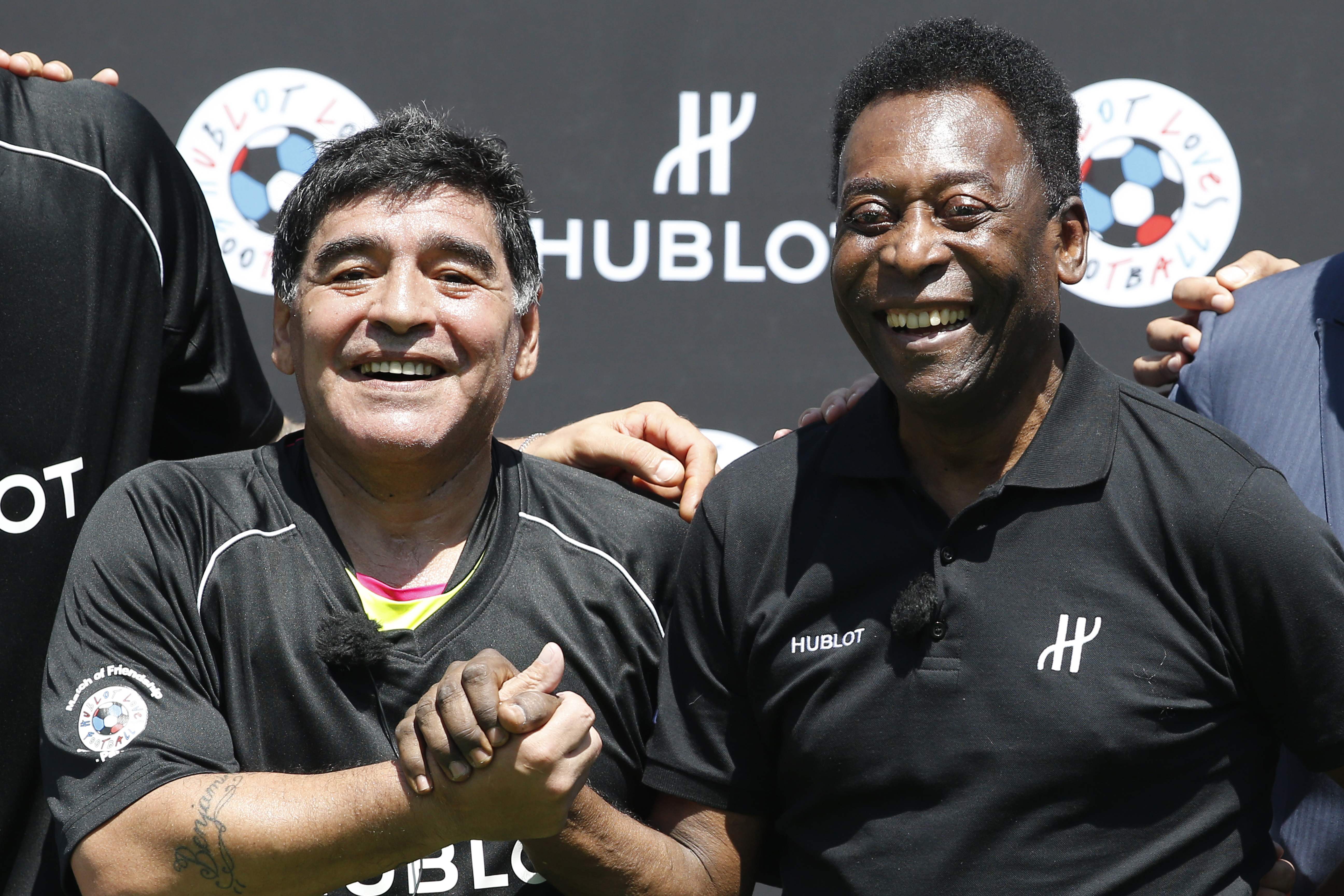 Maradona y Pelé en 2016. (Foto: Hemeroteca PL)