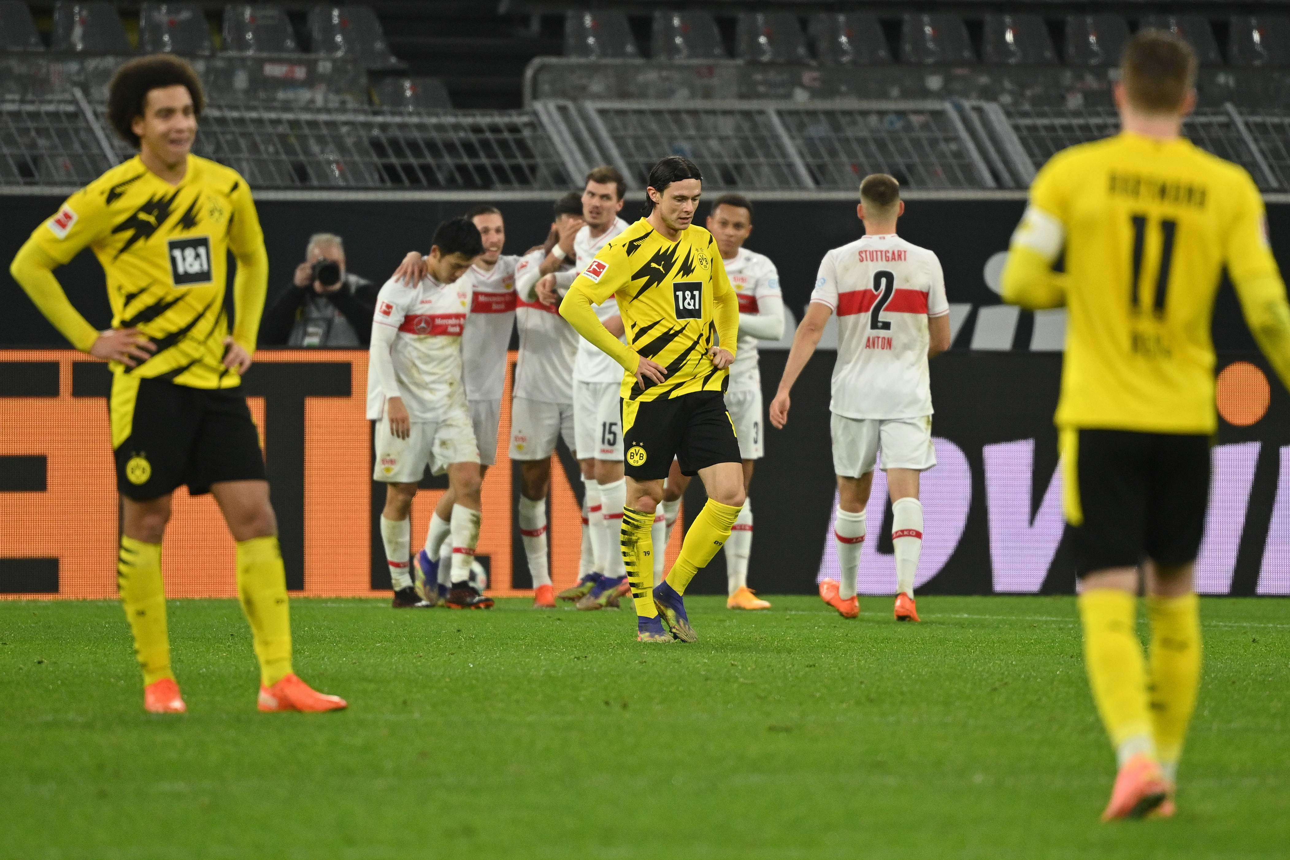 El Borussia Dortmund cayó estrepitosamente en casa por 1-5 ante el Stuttgart. (Foto Prensa Libre: AFP)