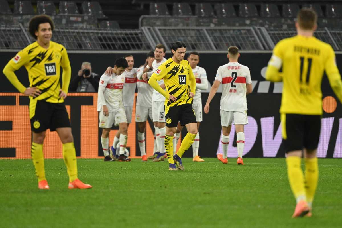El Borussia Dortmund cayó estrepitosamente en casa por 1-5 ante el Stuttgart. (Foto Prensa Libre: AFP)