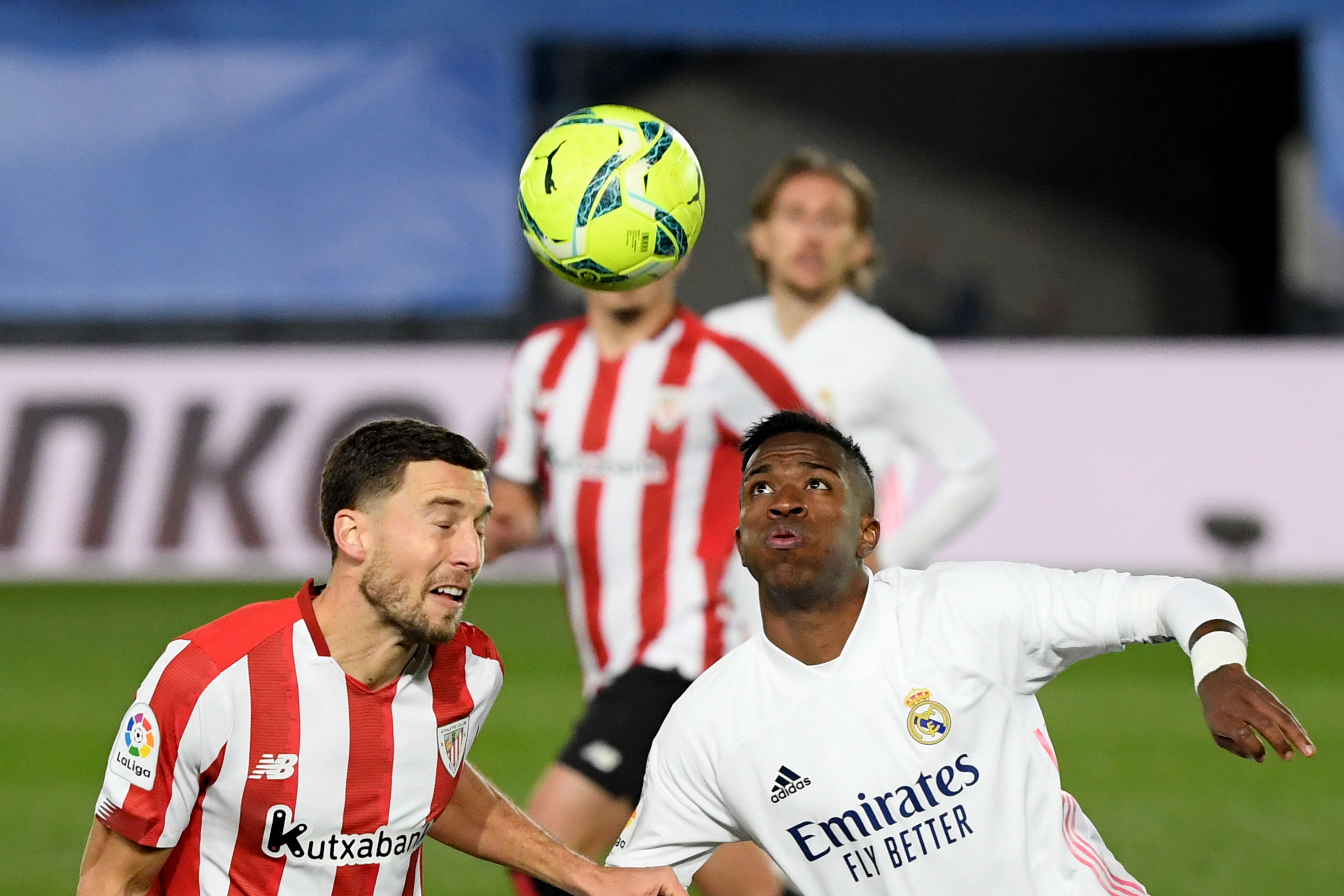 Real Madrid empata ante el Athletic Club Bilbao en la décimo novena jornada de La Liga. Foto Prensa Libre: AFP.