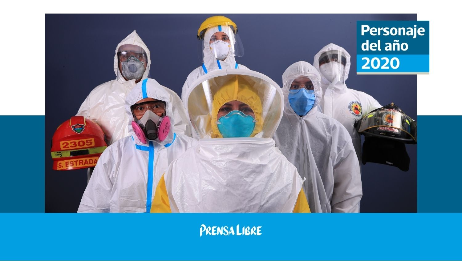 Personal médico de Guatemala es reconocido como "Personaje del año 2020" de Prensa Libre, por su entrega para atender la emergencia del coronavirus.  (Foto Prensa Libre: Fernando Cabrera)