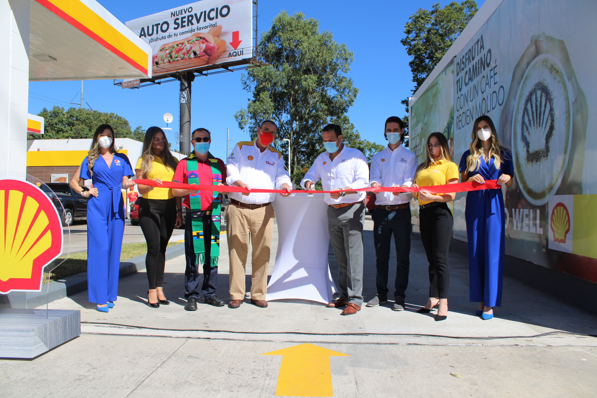 Shell inauguró sus dos primeros Shell Auto Select en el país. Foto Prensa Libre: Cortesía