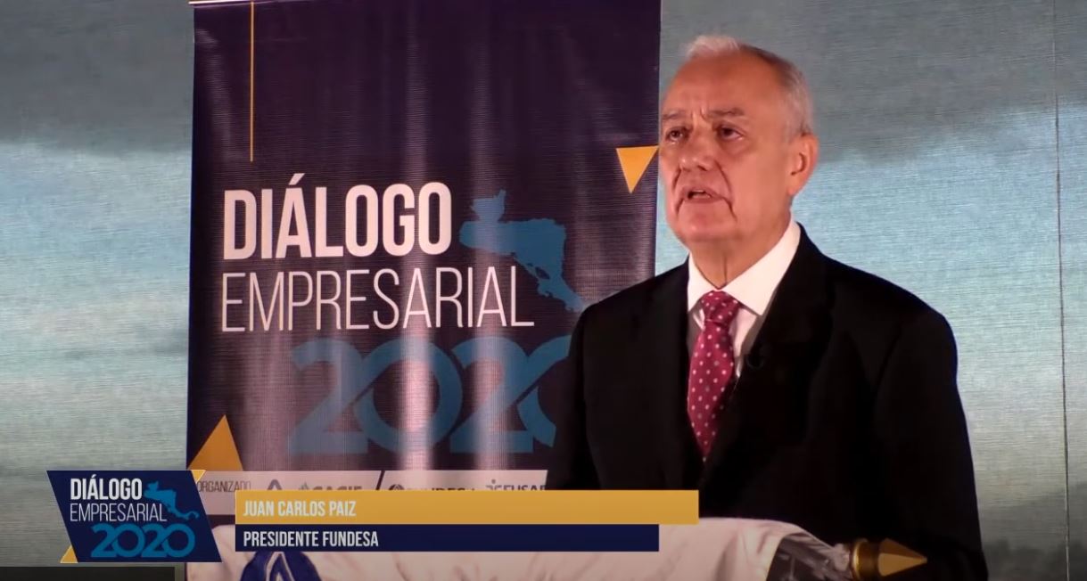 Juan Carlos Paiz, presidente de Fundesa, durante una edición anterior del Diálogo Empresarial 2020. (Foto, Prensa Libre: Hemeroteca PL).
