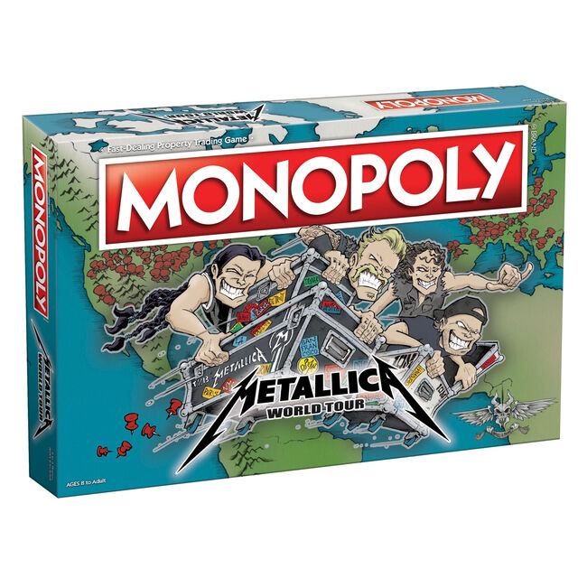 Monopoly lanza la edición Metallica World Tour. (Foto Prensa Libre: Metallica.com)