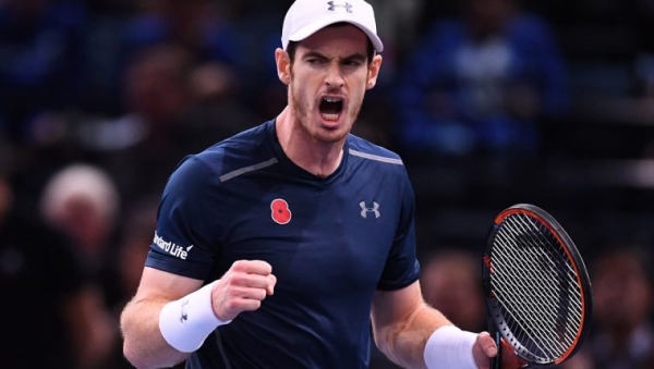 Andy Murray dio positivo de covid-19 y está en duda su participación al Abierto de Australia. (Foto Prensa Libre: AFP)