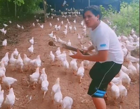 Captura del video de TikTok que recrea las películas  de 300 y Avengers: End game. (Foto Prensa Libre: TikTok)