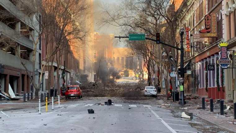 Confirman que el autor del ataque de Nashville murió en la explosión. (Foto Prensa Libre: EFE)