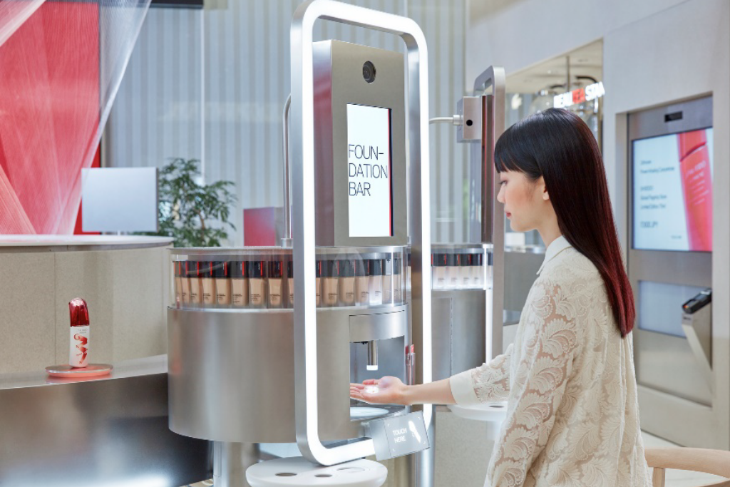 Shiseido implementó un sistema de compras sin contacto.