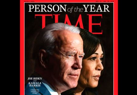 La revista Time elogia el proyecto político de Biden y Harris. (Foto Prensa Libre: Time)