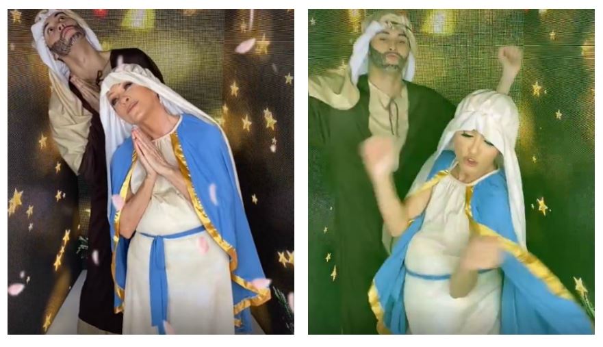 ¿Se burla de los católicos? Yuri baila en TikTok y usa “disfraz” de Virgen María