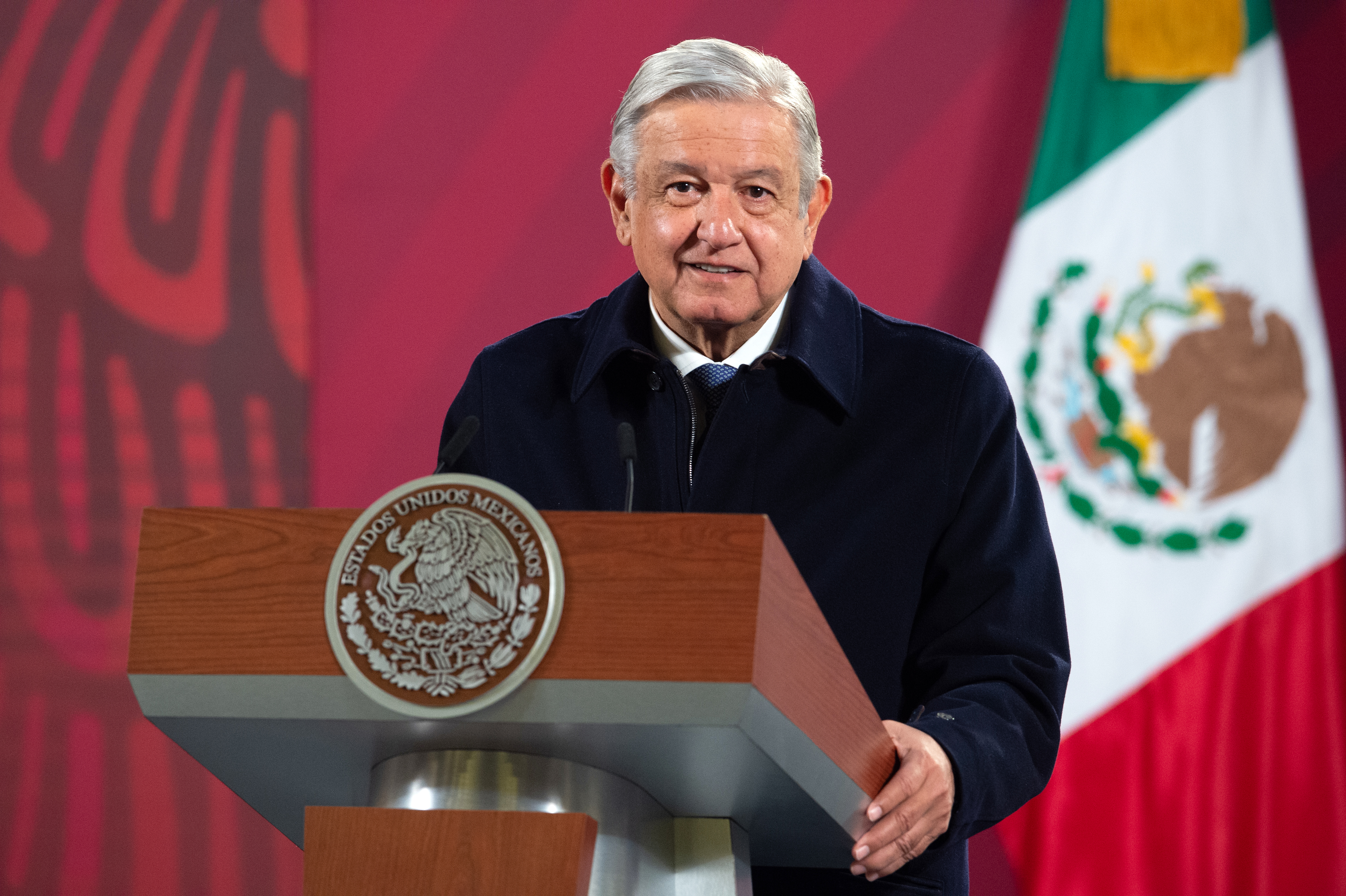 Presidente mexicano en conferencia de prensa