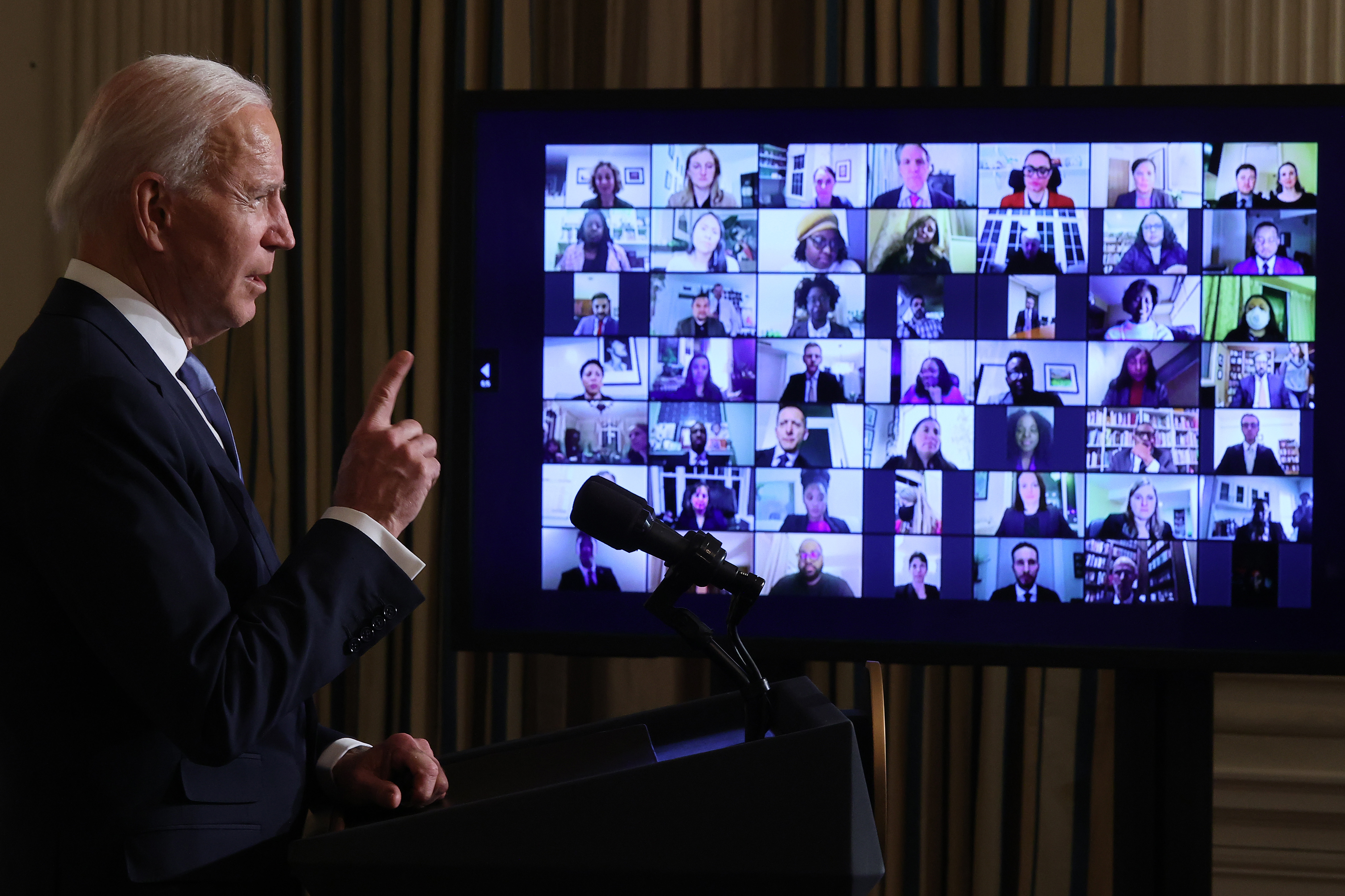 Joe Biden juró como presidente de Estados Unidos este miércoles 20 de enero de 2021. (Foto: AFP) 