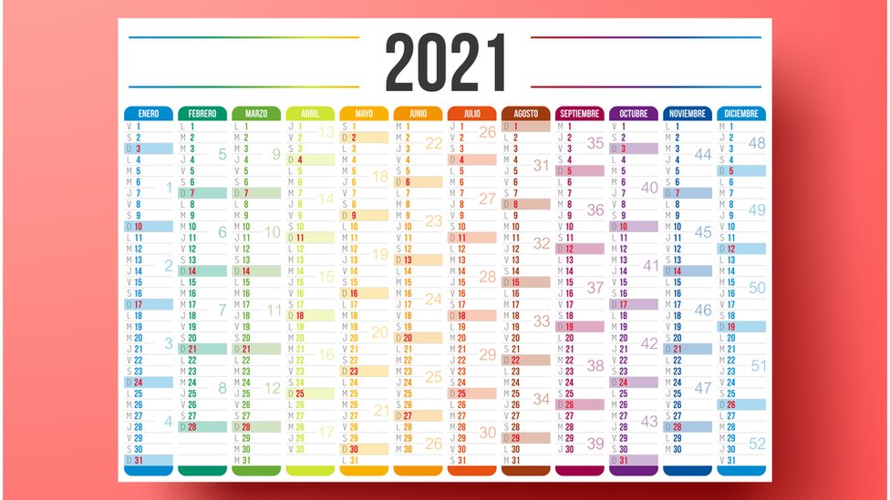 El calendario de 2021 podrá ser reutilizado en 2027, ¿por qué?