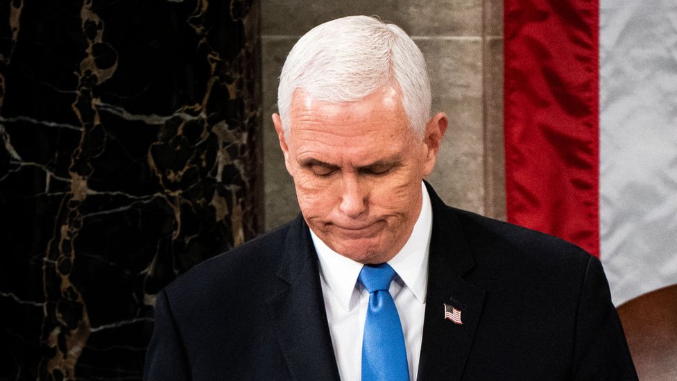 Pence parecía haber cruzado una línea roja al no acceder a la propuesta de Trump para intentar revertir los resultados de las elecciones presidenciales.