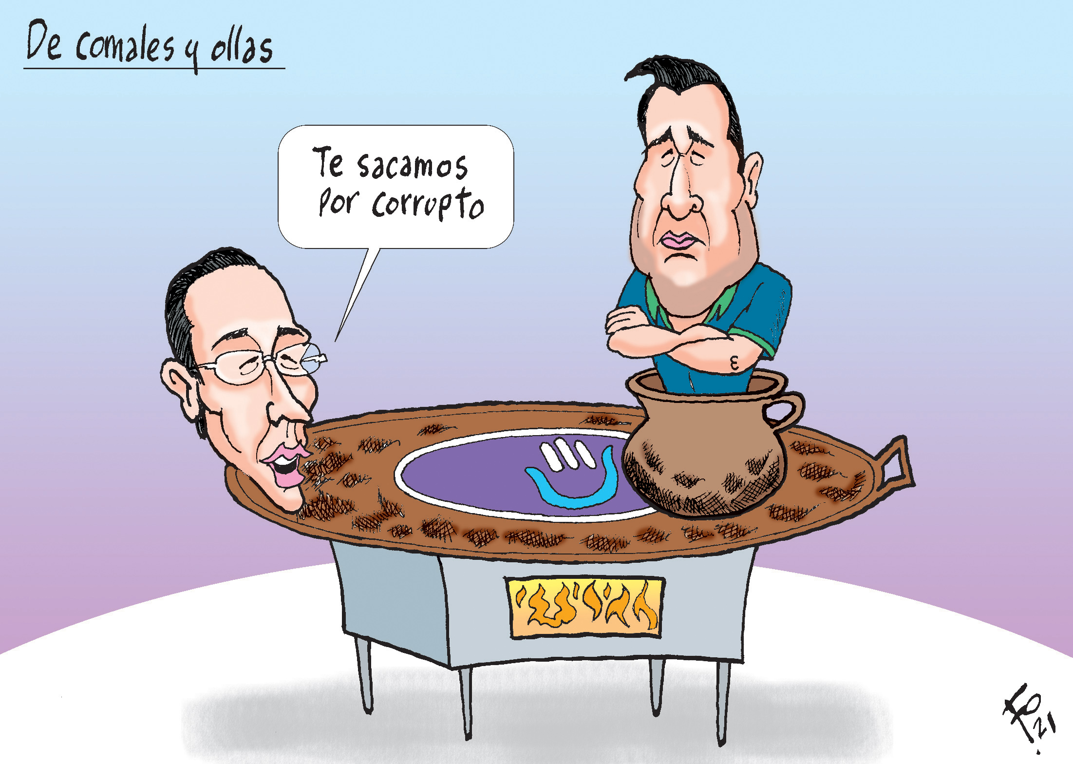 Personajes: Felipe Alejos y Ernesto Bran.