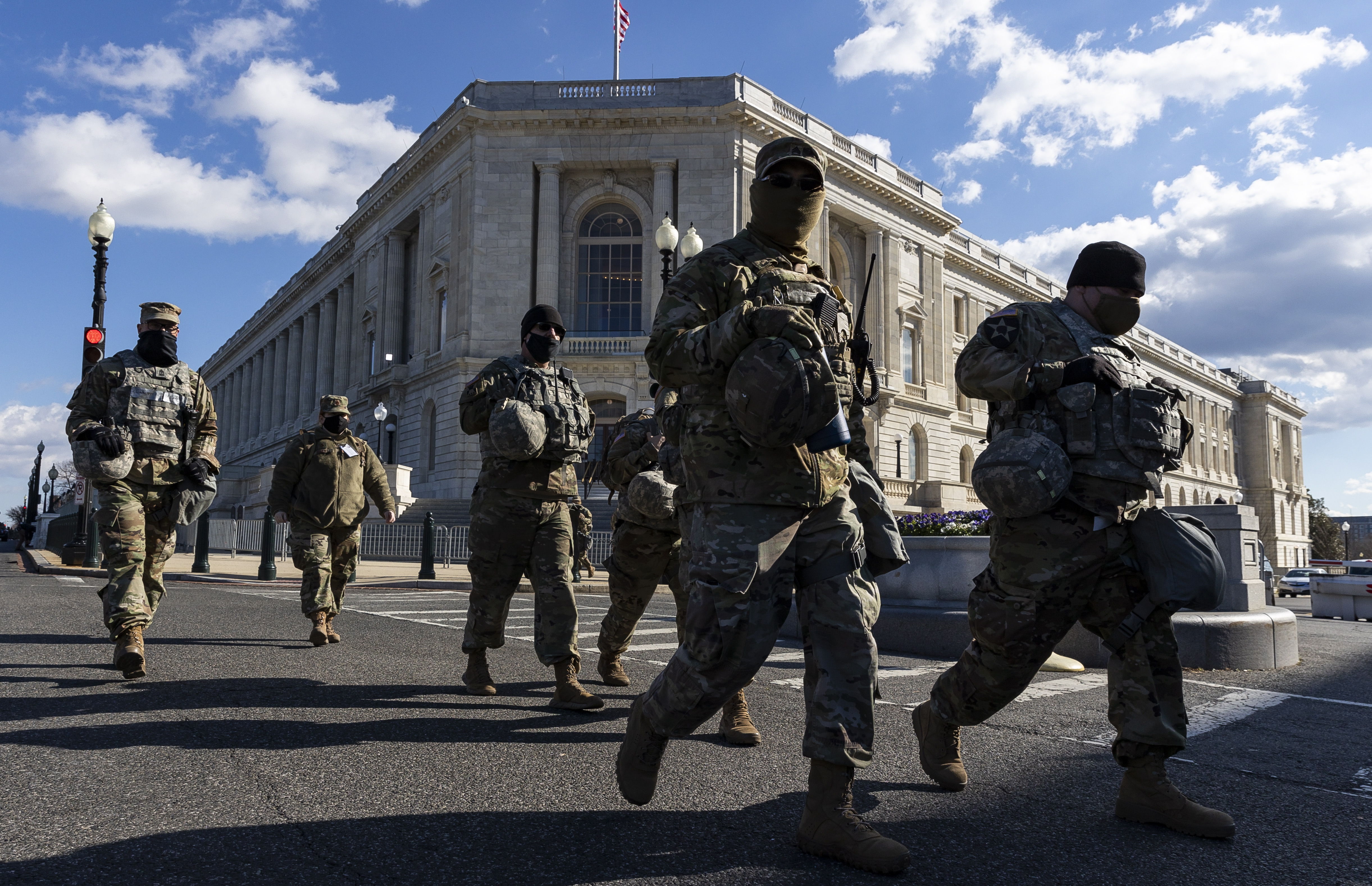 Agentes de la Guardia Nacional de Estados Unidos en Washington. (Foto: AFP)