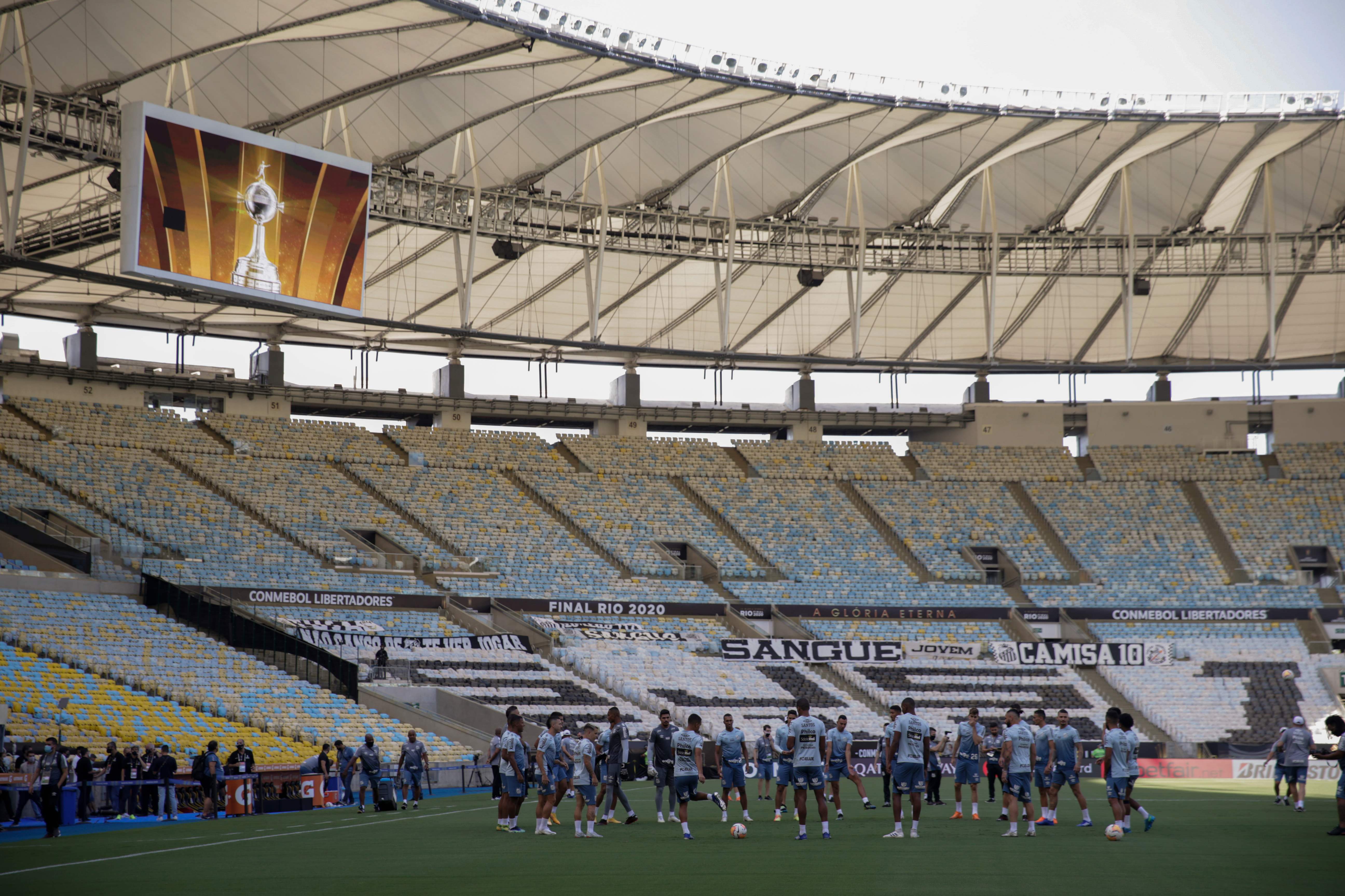 El estadio Maracaná será el escenario de la final de la Copa Libertadores entre Santos y Palmeiras. (Foto Prensa Libre: AFP)