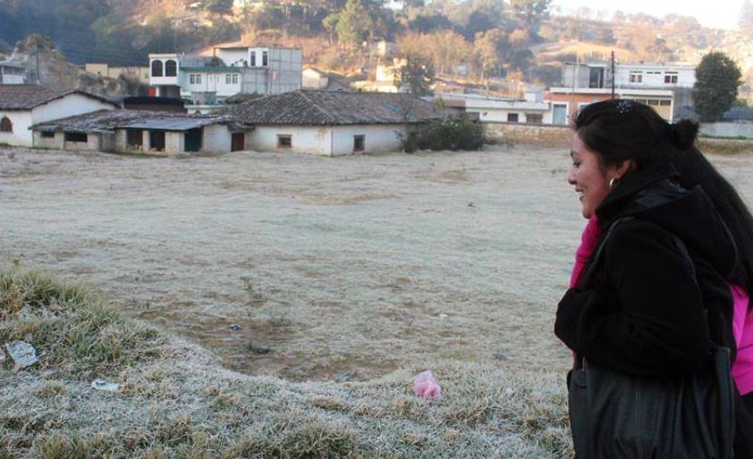 En el occidente de Guatemala se formado escarcha en los campos por la baja temperatura. (Foto Prensa Libre: Hemeroteca PL) 