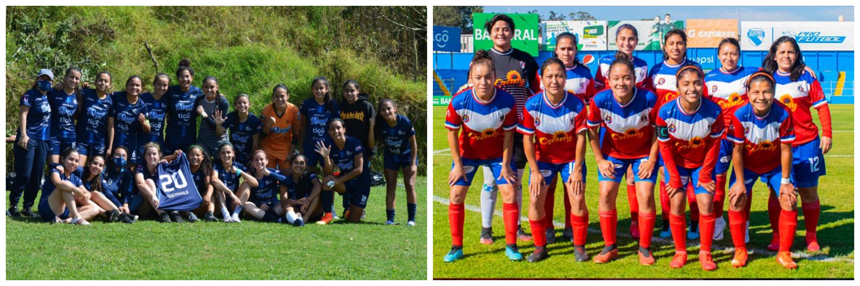 Unifut-Rosal vs Deportivo Xela se disputará este domingo 31 de enero en Mazatenango. (Foto Prensa Libre: Unifut y Deportivo Xela) 