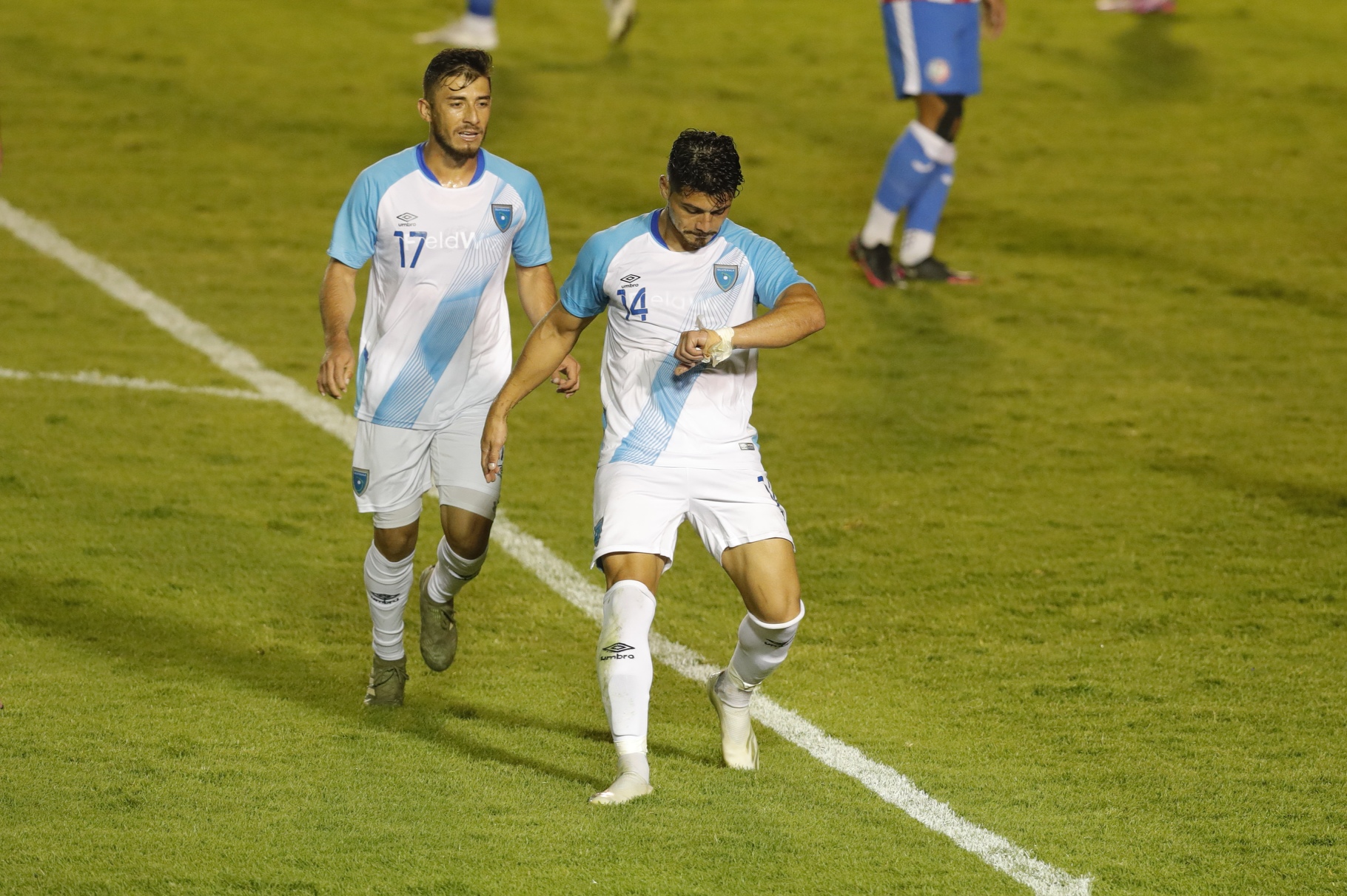 Darwin Lom anotó el gol de la victoria de Guatemala al minuto 66. Foto Prensa Libre: Esbin García. 