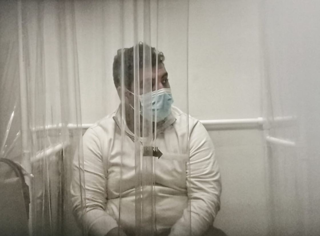 Jorge Rafael Zea Mejía, quién fue capturado sindicado de acusado de dar muerte a su esposa Luz María del Rocío López Morales, investigadora del MP. (Foto Prensa Libre: Esbin García)