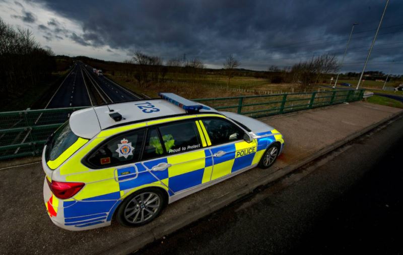 Unidad de la policía de Northumbria, Inglaterra. (Foto Prensa Libre: Policía de Northumbria)