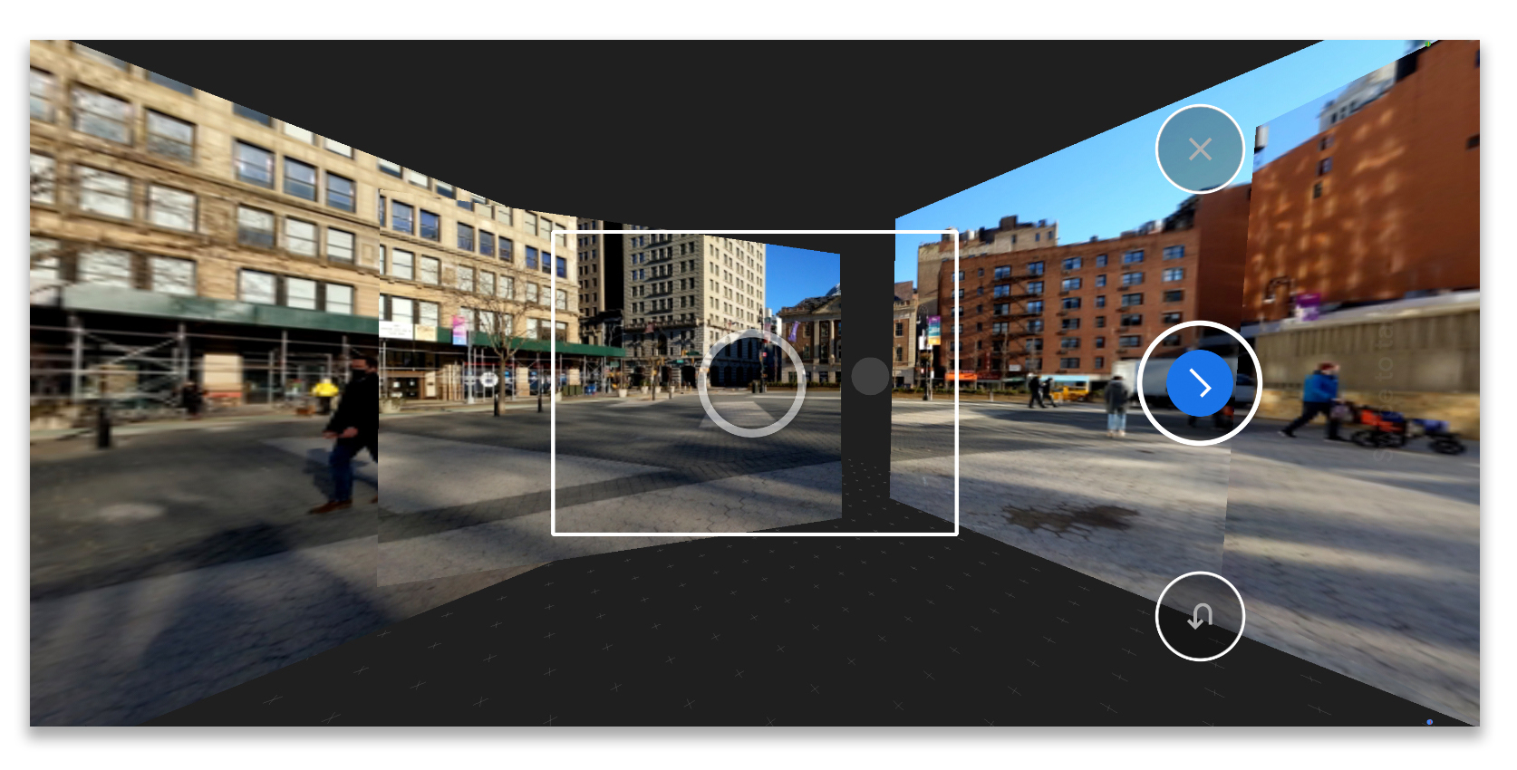La función Photo Sphere de la aplicación Google Camera puede unir una foto de 360 ​​grados de un lugar. (J.D. Biersdorfer / The New York Times)