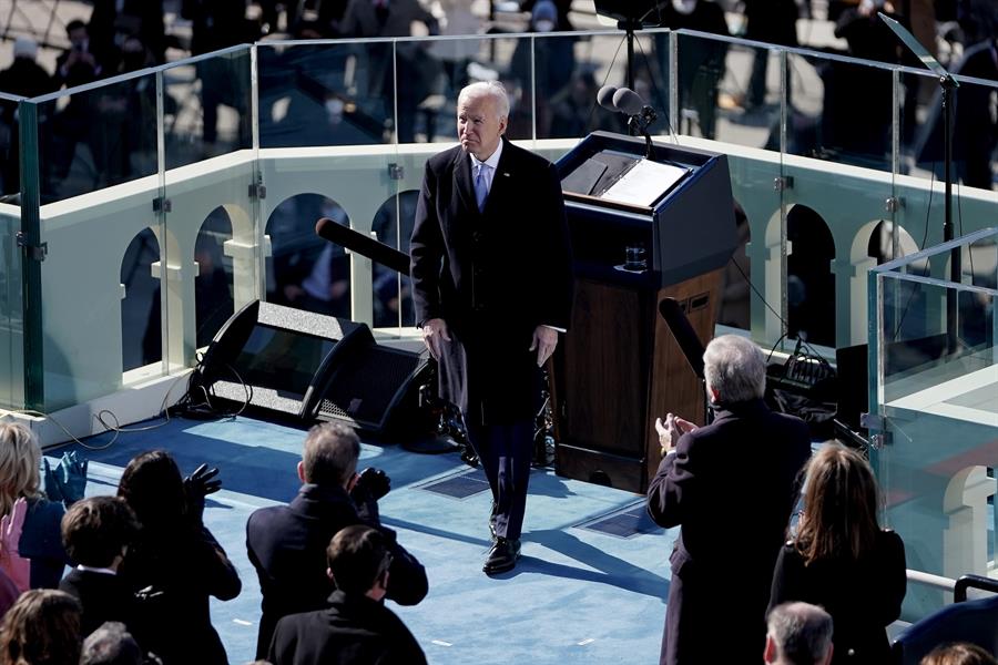 Joe Biden es el 46 presidente de Estados Unidos desde este 20 de enero de 2021. (Foto Prensa Libre: EFE)