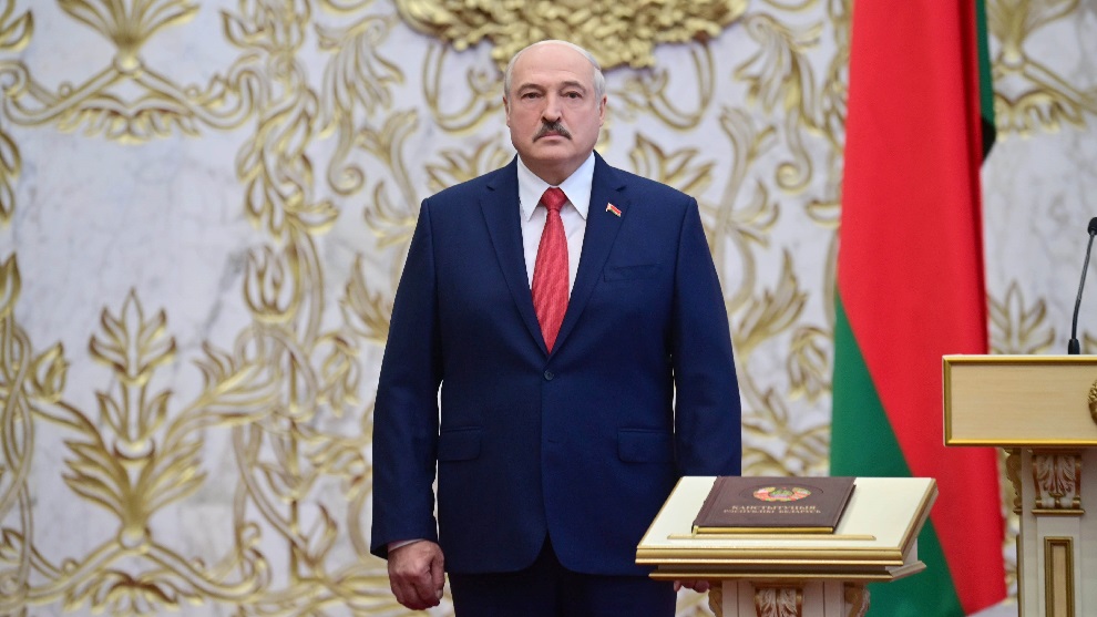 El presidente de Bielorrusia, Alexandr Lukashenko, afirmó que la pandemia del covid-19 es un castigo divino. (Foto Prensa Libre: AFP)