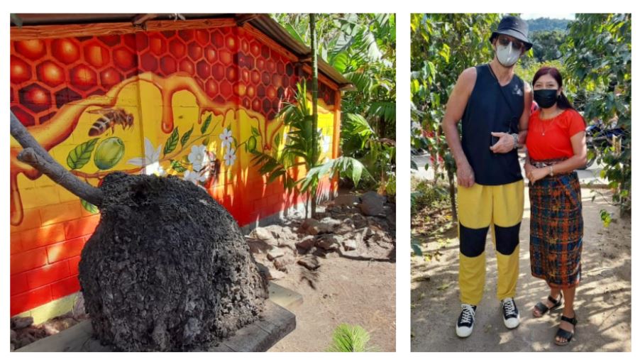 Ricardo Arjona visitó el Mundo de Abejas Mayas en San Juan La Laguna, Sololá. (Foto Prensa Libre: Cortesía)