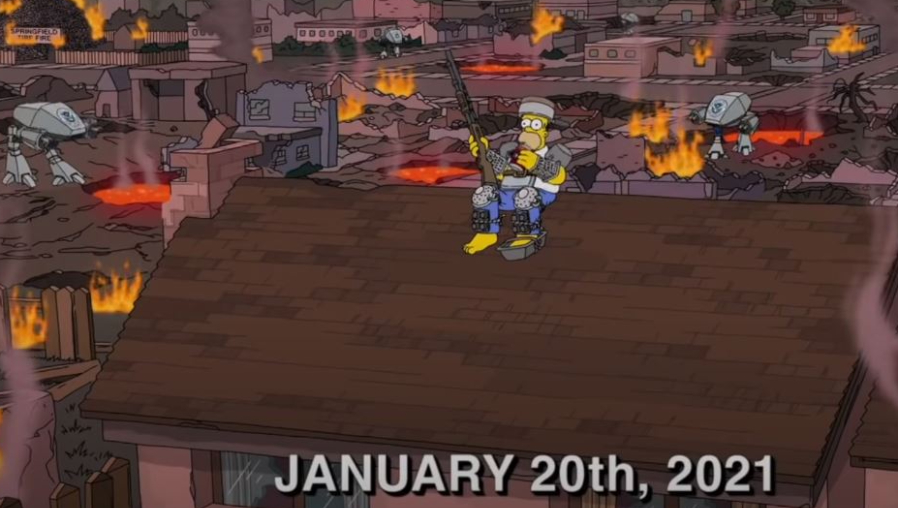 Los Simpson predicen una gran catástrofe para 2021 y asustan a todos (Foto Prensa Libre: YouTube)

