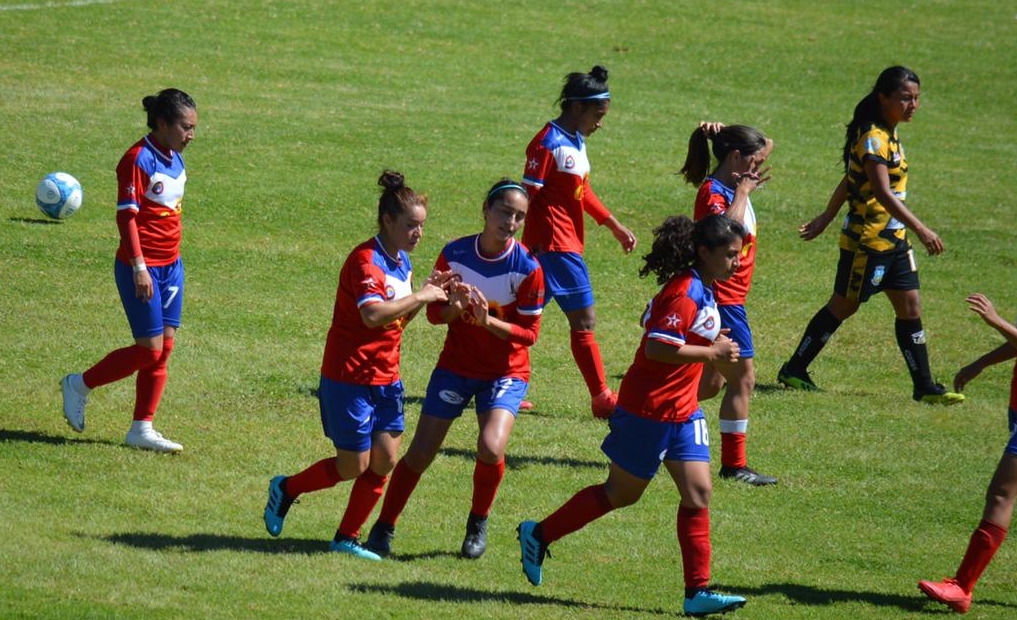 Deportivo Xela derrotó 0-2 a Aurora Femenino en el juego de ida de semifinales. (Foto Prensa Libre: Cortesía Byron Mendoza)