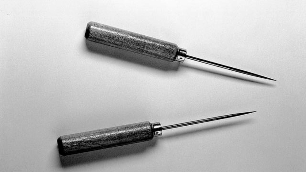 Instrumentos para lobotomías que alguna vez le pertenecieron a Walter Freeman.