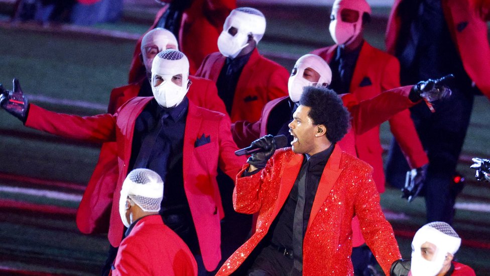 The Weeknd actuó en el estadio Raymond James de Tampa, Florida.