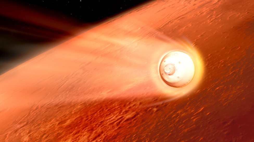 La nave que lleva a Perseverance en su interior ingresará a la atmósfera de Marte a 19.500 km por hora. (NASA)