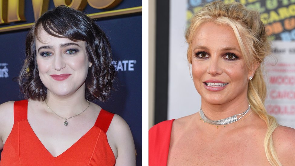 Mara Wilson and Britney Spears in 2019. GETTY IMAGES