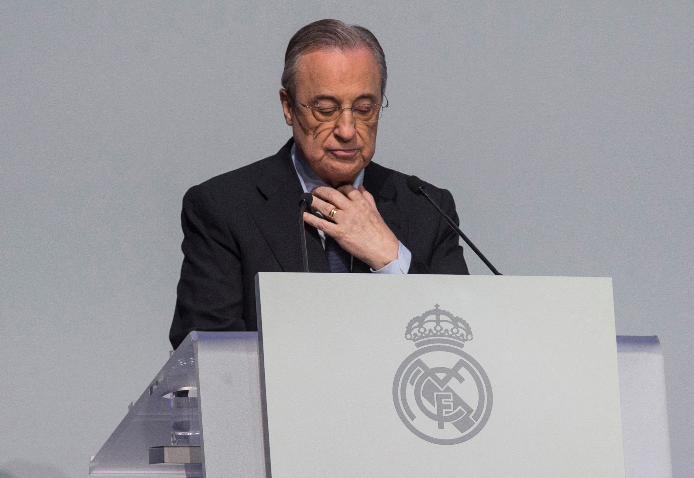 El presidente de Real Madrid, Florentino Pérez, ha dado positivo a coronavirus. (Foto Prensa Libre)