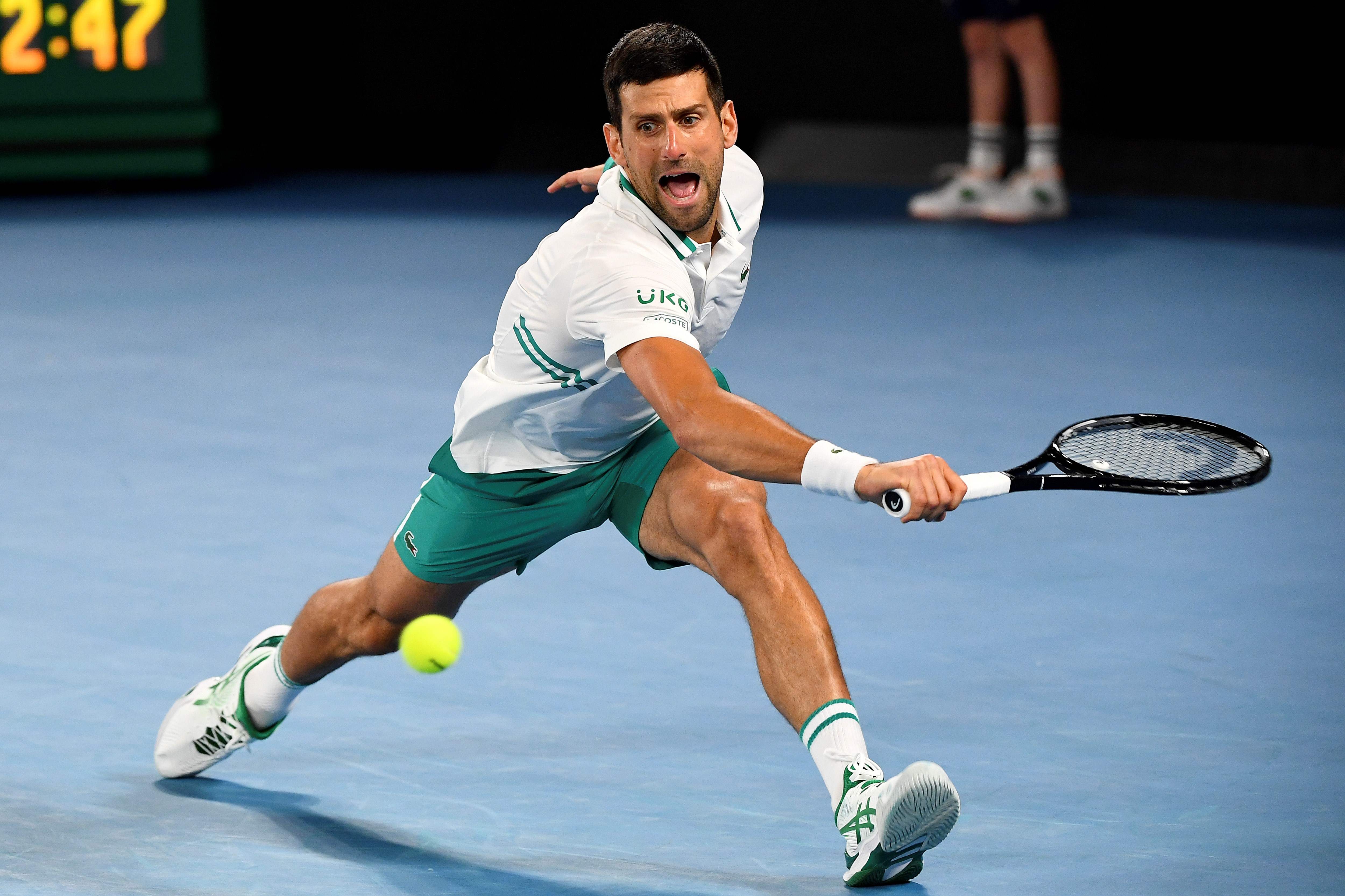 Novak Djokovic  venció este domingo al canadiense Milos Raonic  en el  Australian Open.
(Foto Prensa Libre: AFP).